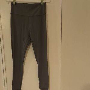 Gray High-Waisted Leggings